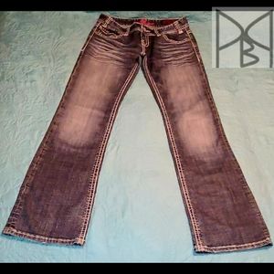 Womens Studded Cross Jeans